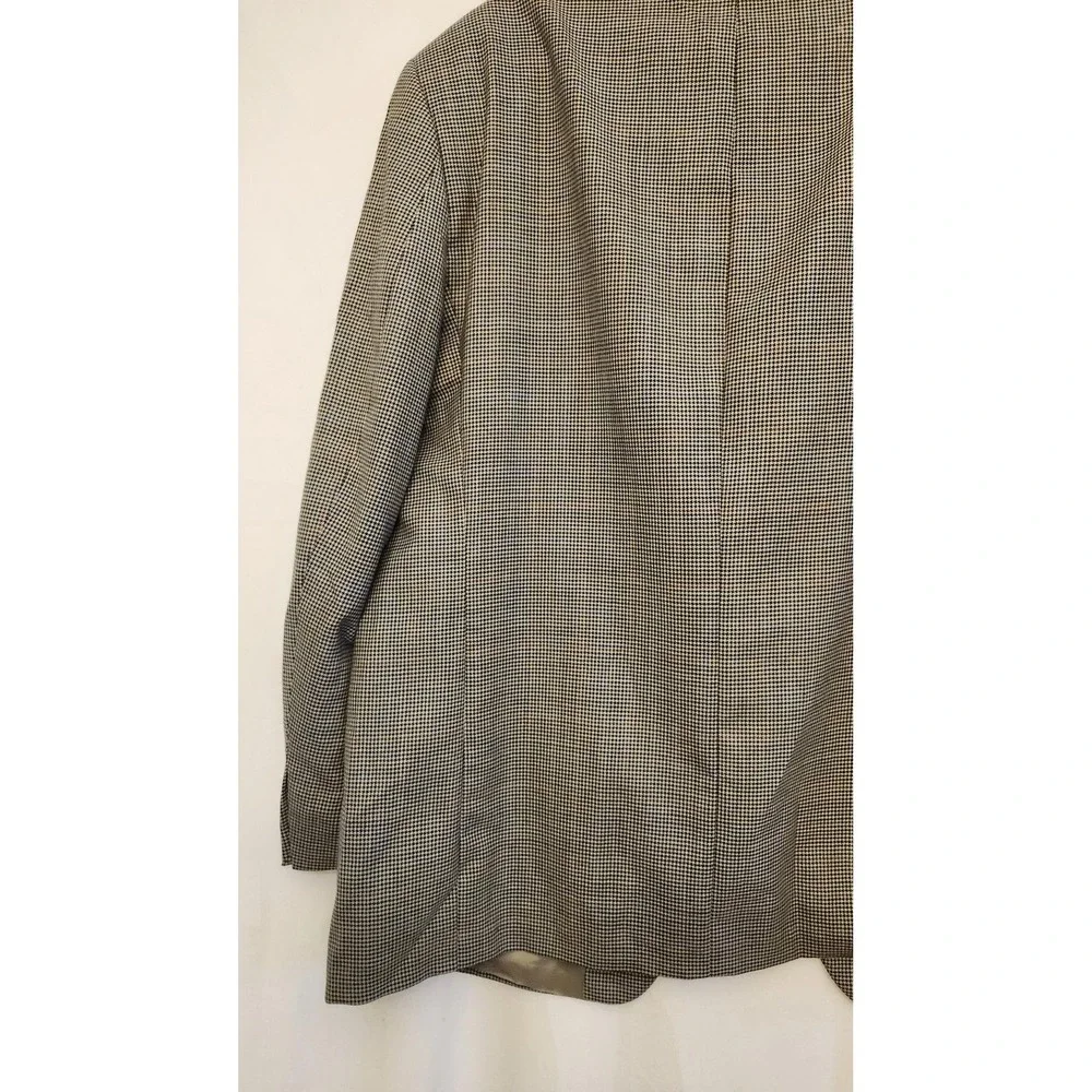 Ralph Lauren Blazer Mens 44R Brown Houndstooth Wool‎ Sport Coat Jacket Check